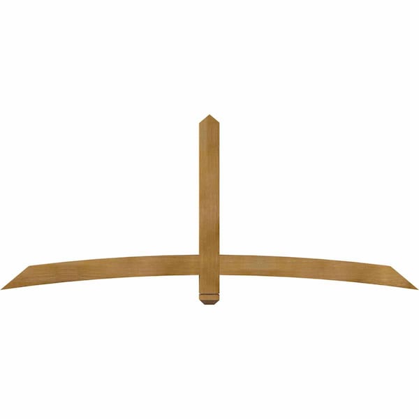 Ekena Millwork Bellingham Rough Sawn Timber Gable Bracket, Western Red Cedar, 84"W x 35"H x 4"D x 4"F, 10/12 Pitch GBW084X35X0404BEL00RWR - main